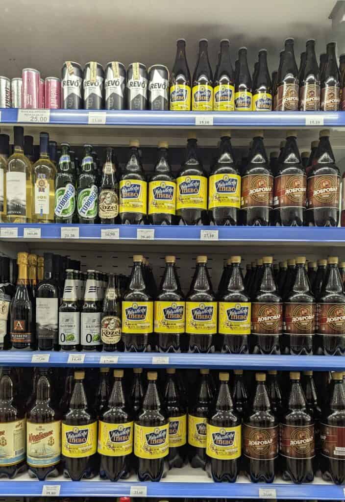 beer in transnistria Sheriff Supermarket