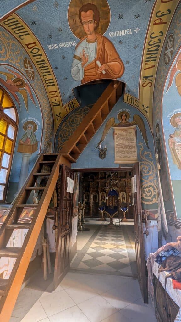the entrance inside st mary's old orhei moldova
