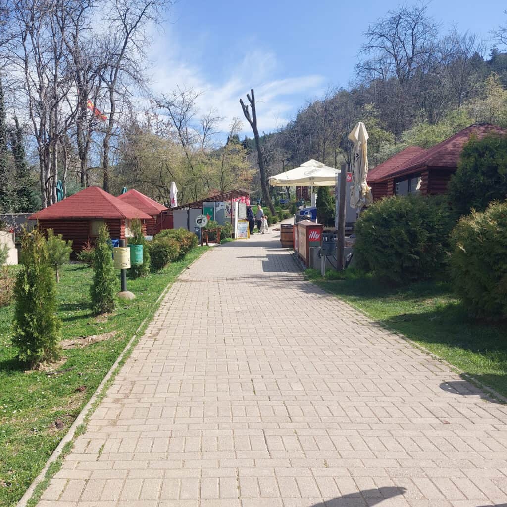at base of mount vodno skopje