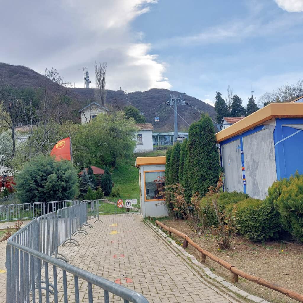 cable car ticket office at mount vodno