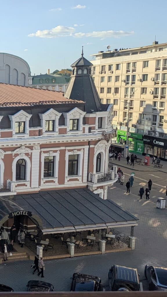 iasi hotel continental from balcony