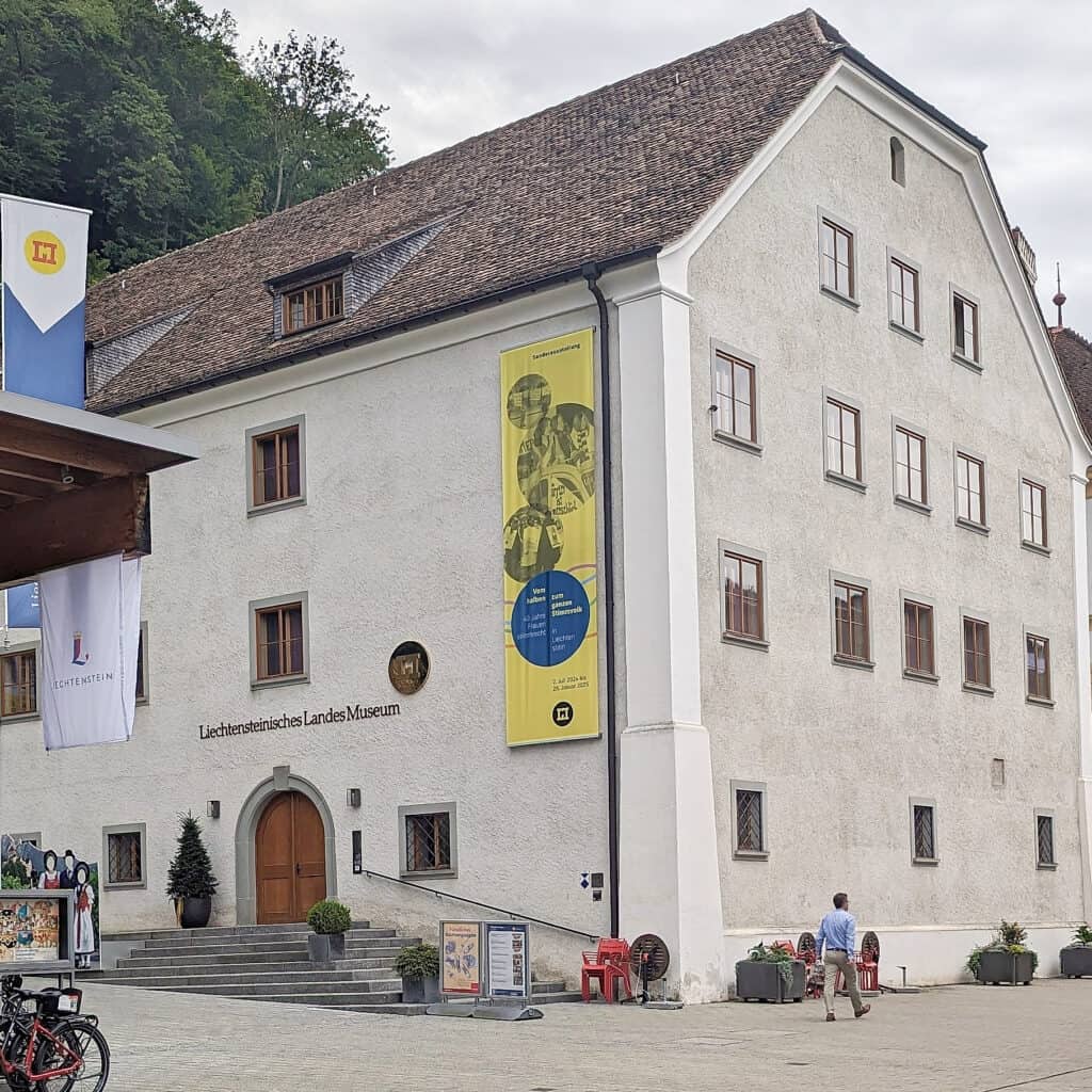 Liechtenstein National Museum in the centre of Vaduz - closed on Monday