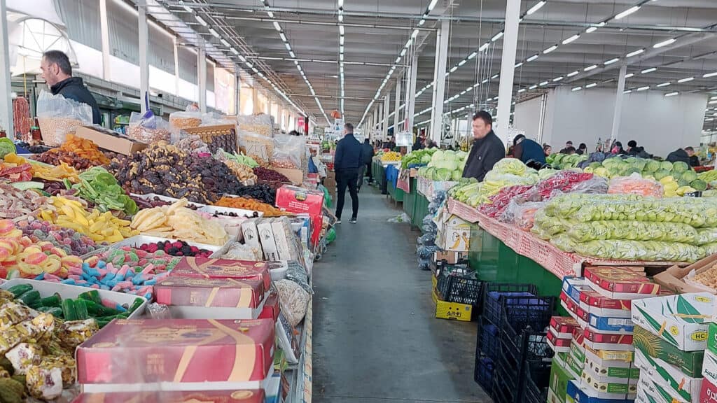 Green Market near the Skopje Old Bazaar