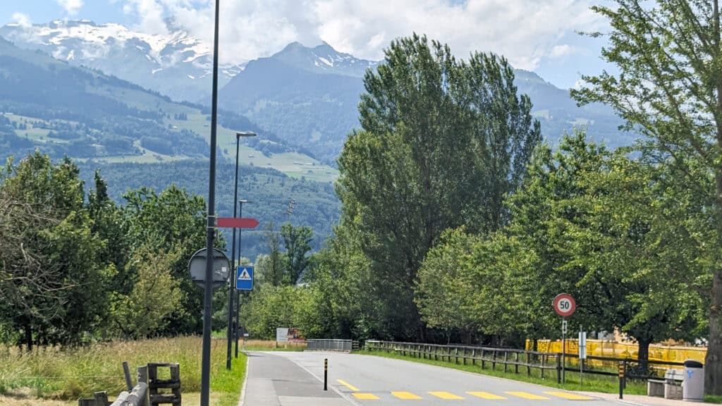Road between Schaan and Vaduz