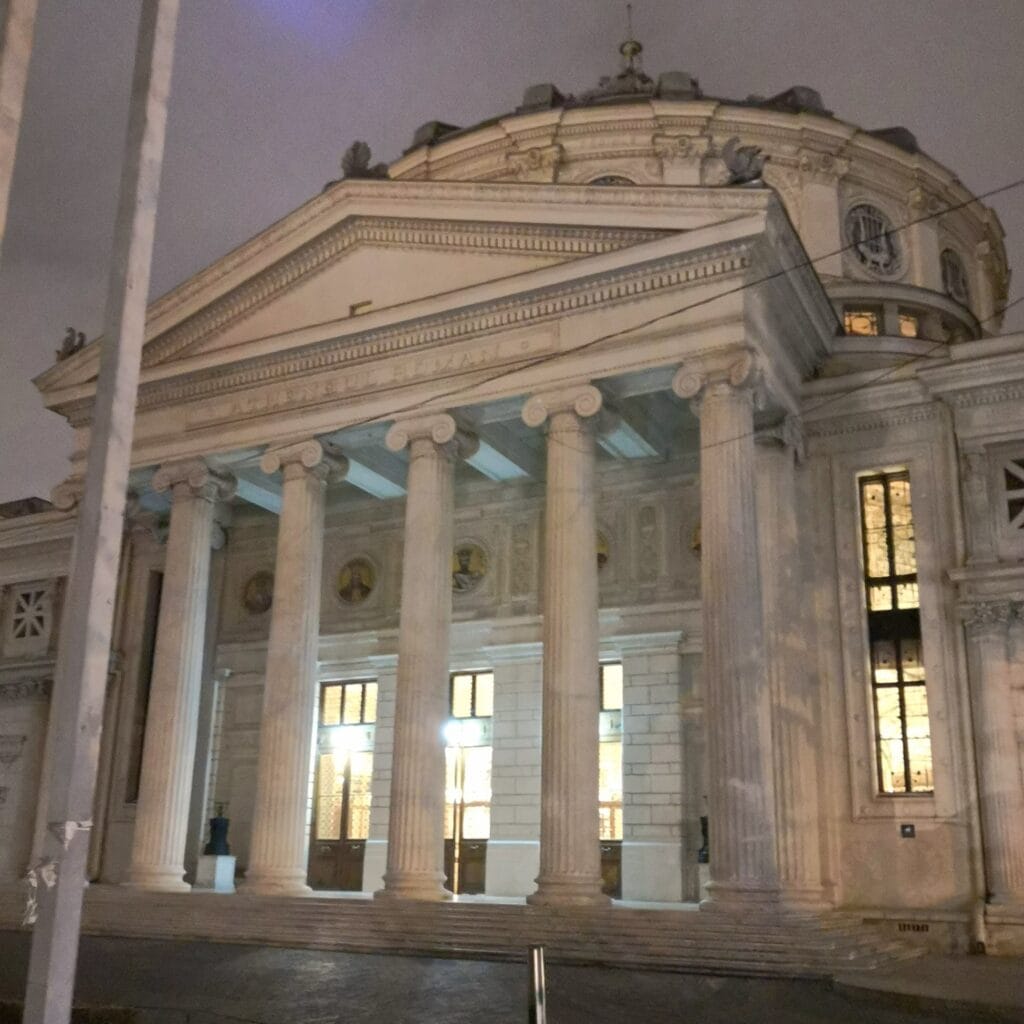 roman athenium - outside - bucharest