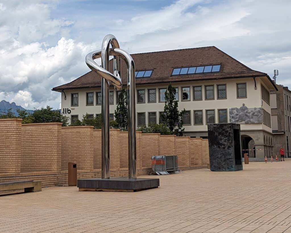 Stainless Steel Loop Structure Vaduz Liechtenstein