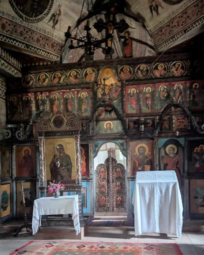 village museum bucharest inside a traditional church 1