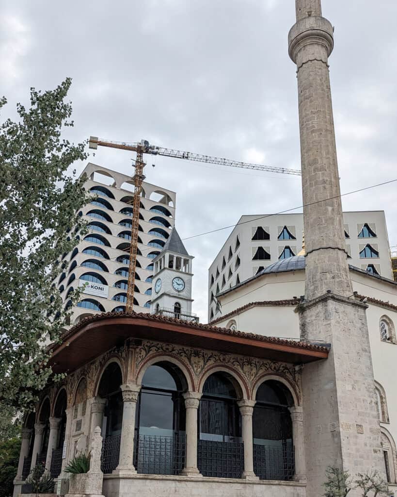 Et’hem Bey Mosque and clock tower Tirana