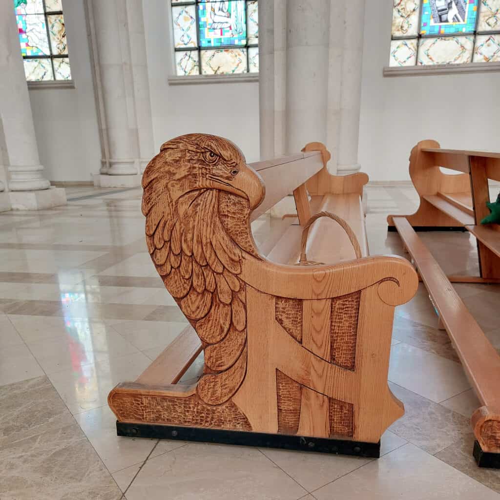 Inside Mother of Theresa Cathedral Pristina Kosovo