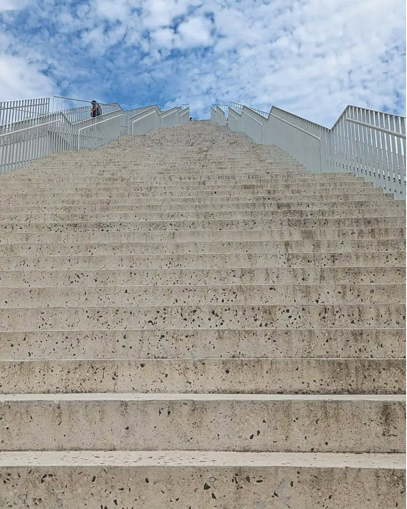 Tirana Stairs going up the pyramid