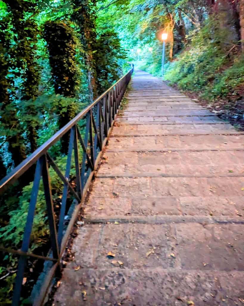 Via Costa dell’Arnella - path between the Old City at the top of Mount Titano and Borgo Maggiore - San Marino