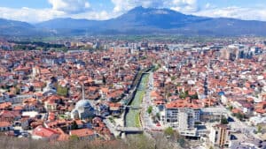 View of Prizren with the Sharr mountains in the background - Prizren