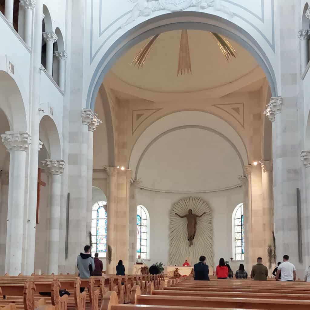 Alter at Mother Theresa Cathedral Pristina Kosovo