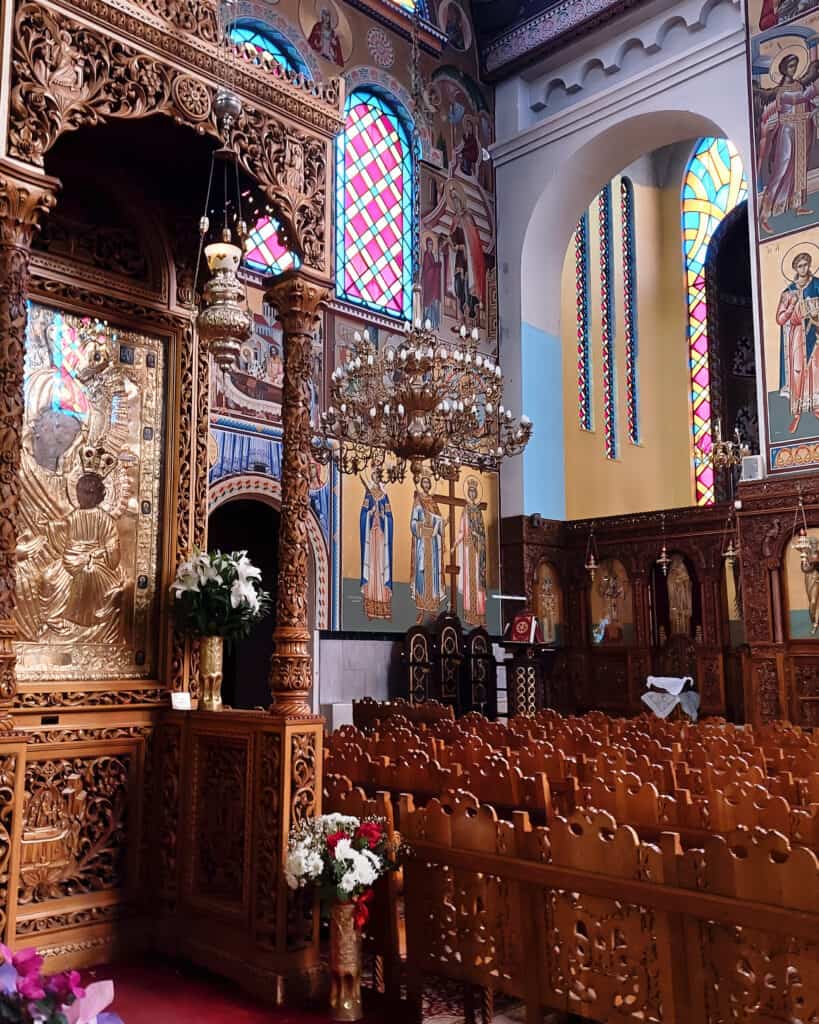 Inside Byzantine Church Temples of Cyril and Methodius Thessaloniki
