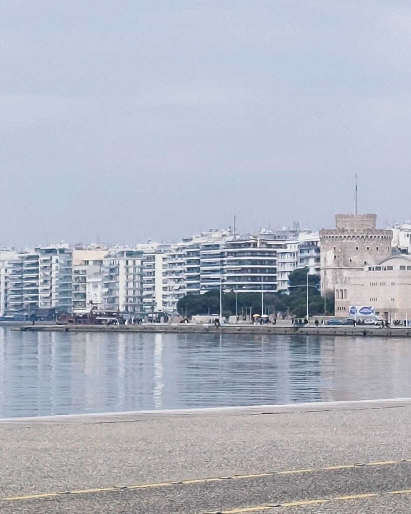 Promenade Thessaloniki with White Tower and Hotels