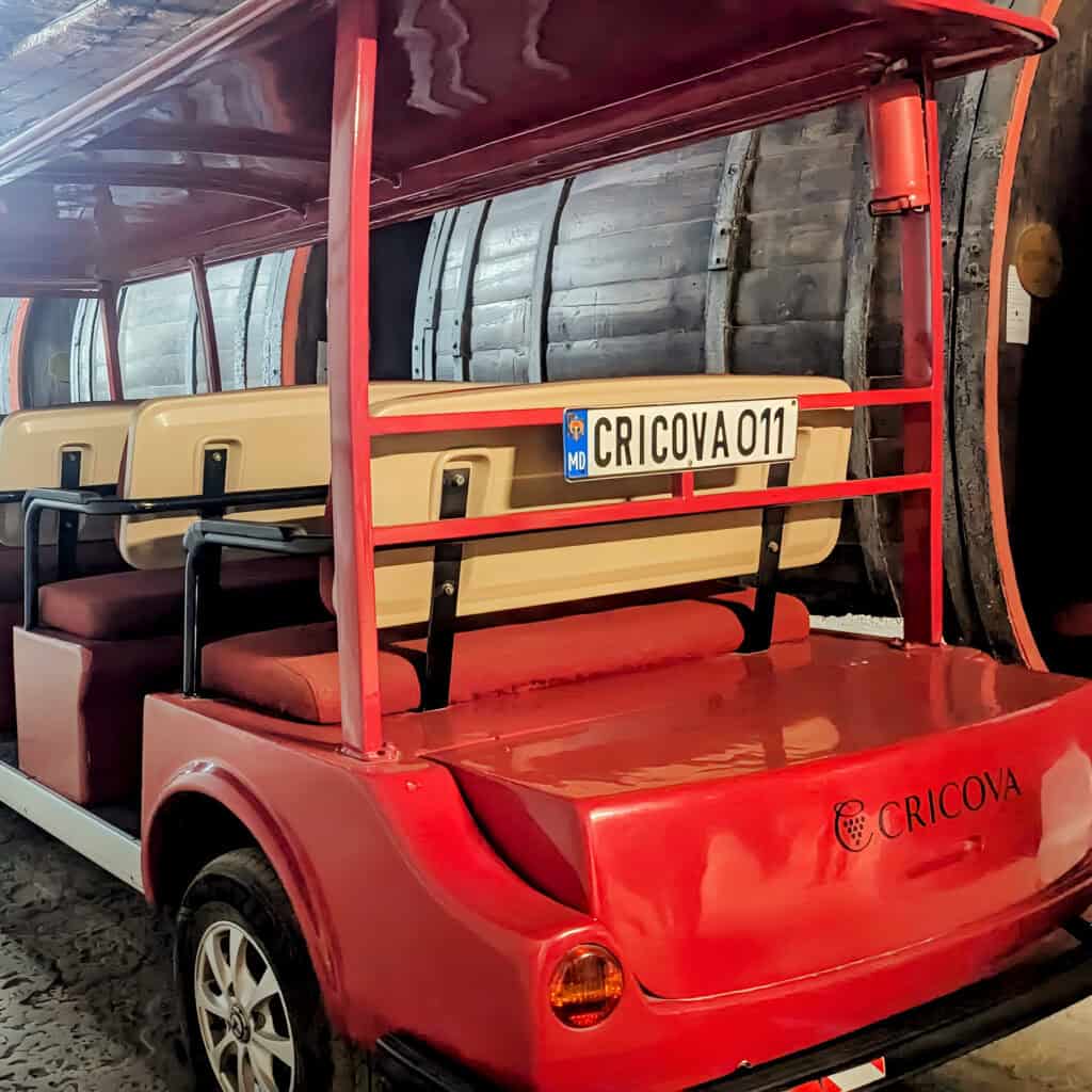 cricova underground train to visit the wine cellars city