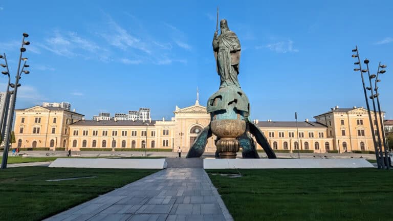 Monument to Stefan Nemanja in Sava Square Belgrade