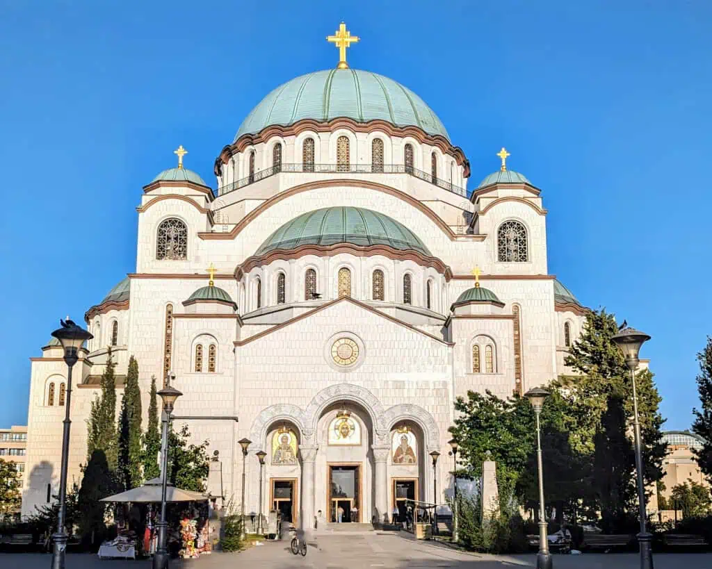 St Sava Cathedral Belgrade Serbia from the outside - one of the main things to do in Belgrade