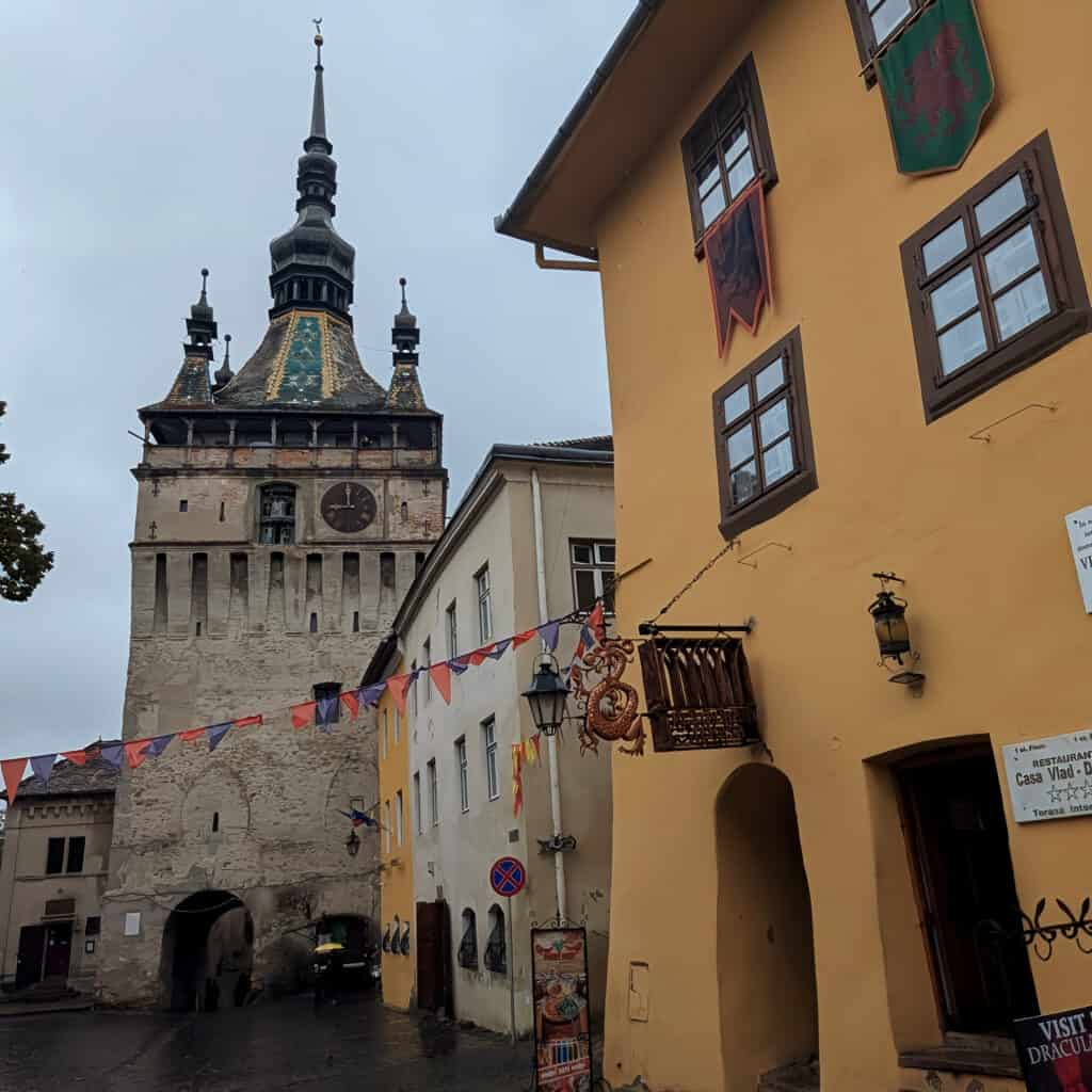 Vlads house and Clock Tower Sighisoara