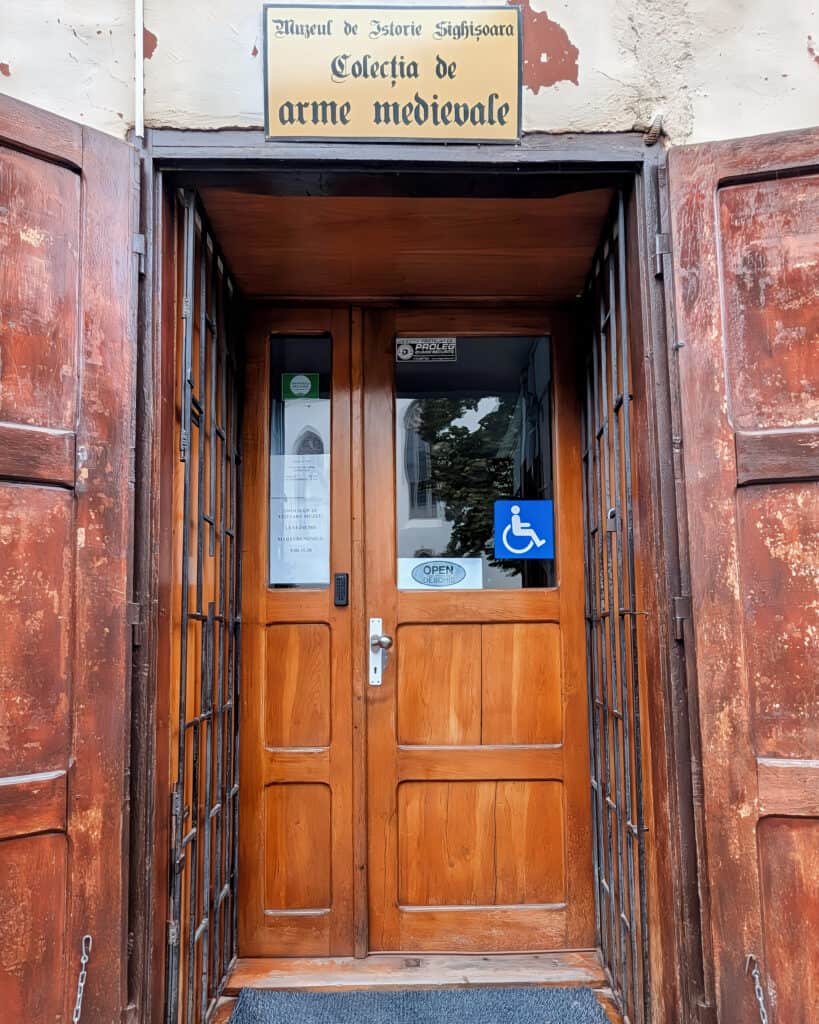 Medieval weapon museum Sighisoara