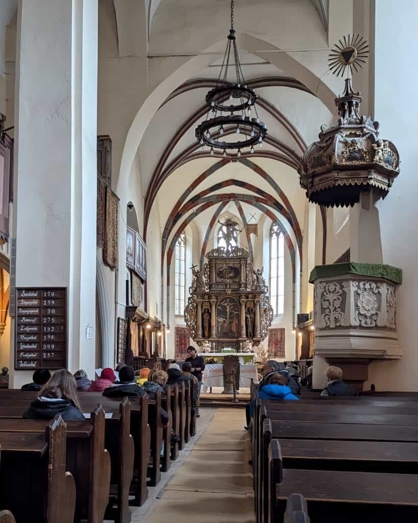Monastery Church Sighisoara - Inside - View from the nave