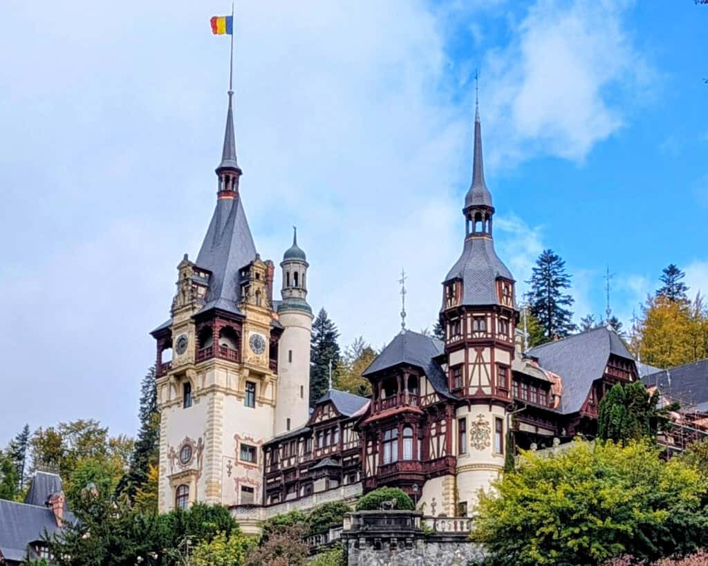 Peles Castle approach