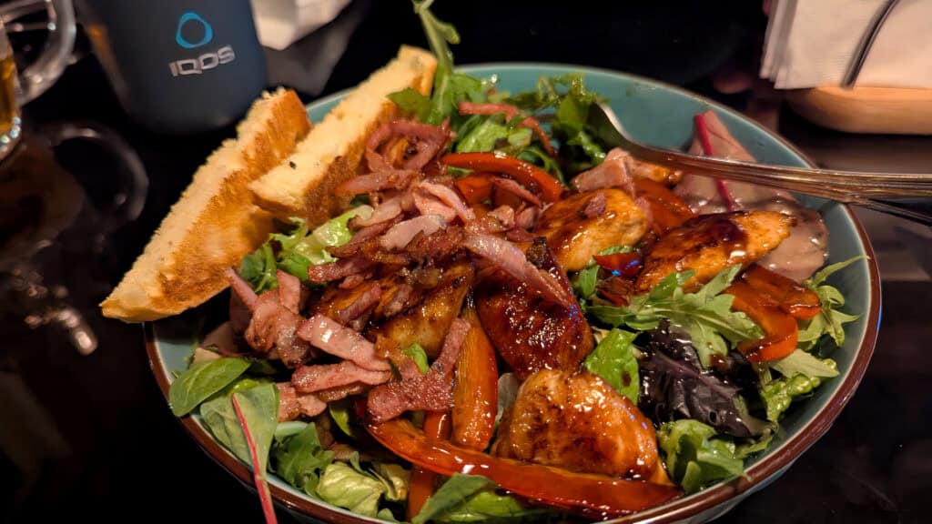 Salad served in Aftăr Stube Craft Beer Bar Brasov Romania