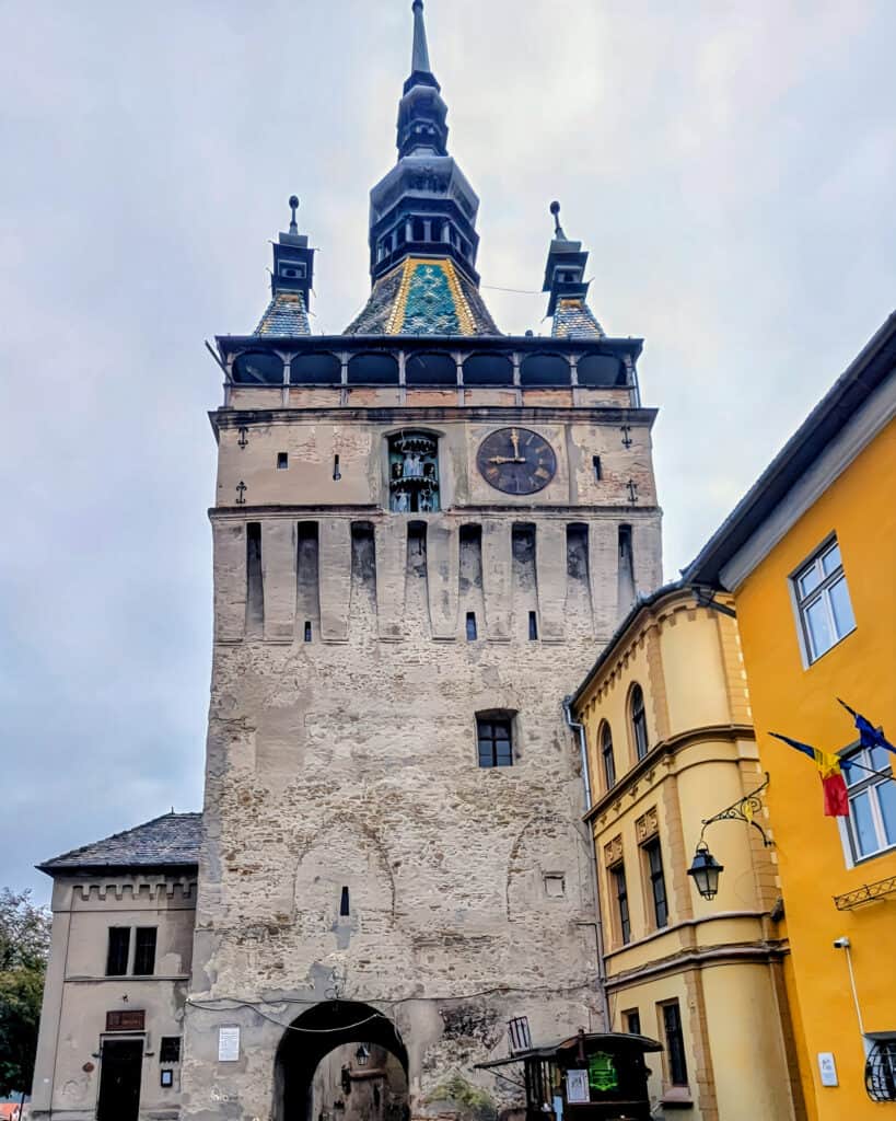 Torture Museum - through the arch of the clock tower. Clock Tower entrance to the left of the clock tower