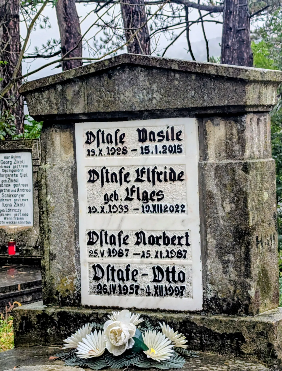 gravestone in Saxon Cemetery - Sighisoara