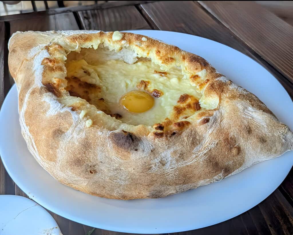 Adjarian Khachapuri at Acharuli Khachapuri House in Batumi