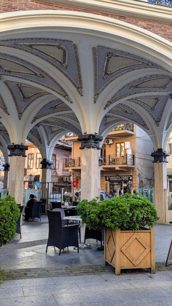 Butami Piazza Square arches and seats