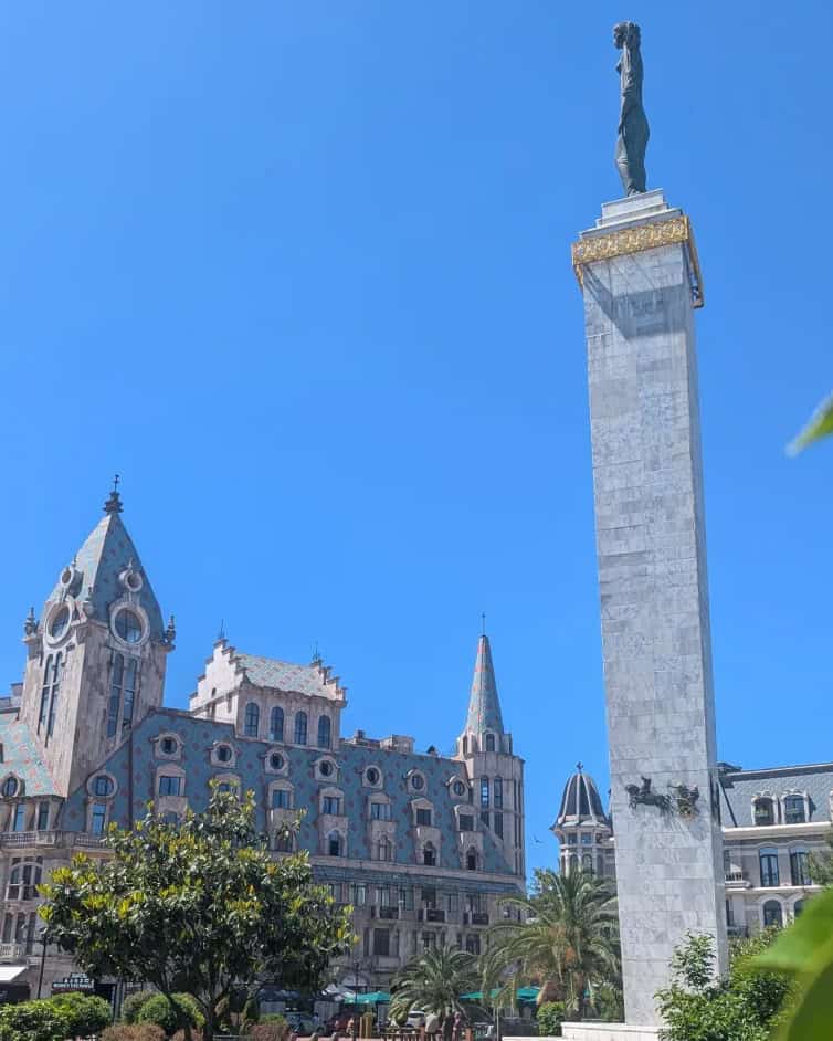 Europa Square Batumi statue of Medea