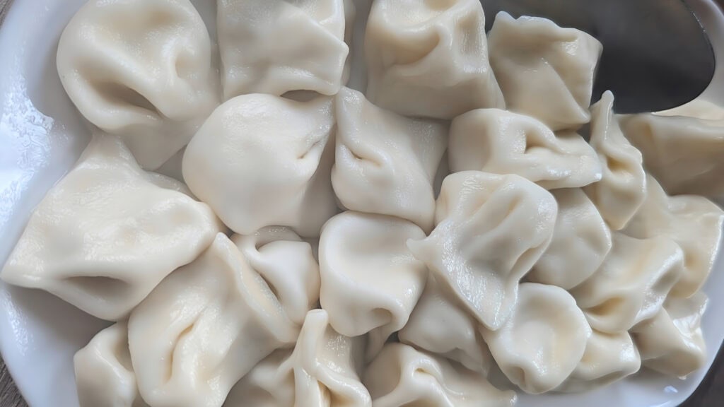 
Khinkali - Georgian dumplings from the cafe at Vardzia