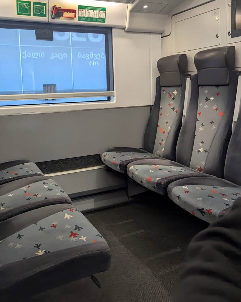 Tbilisi - Batumi train inside
