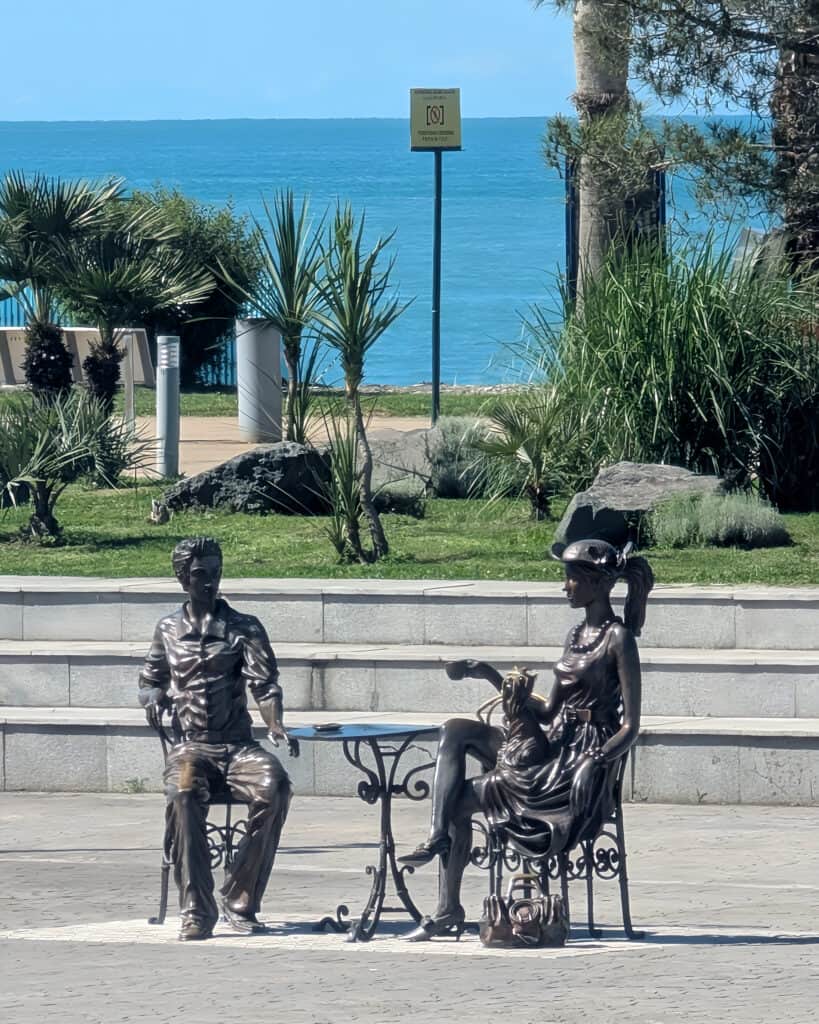 me you and batumi statue - spare place for visitors