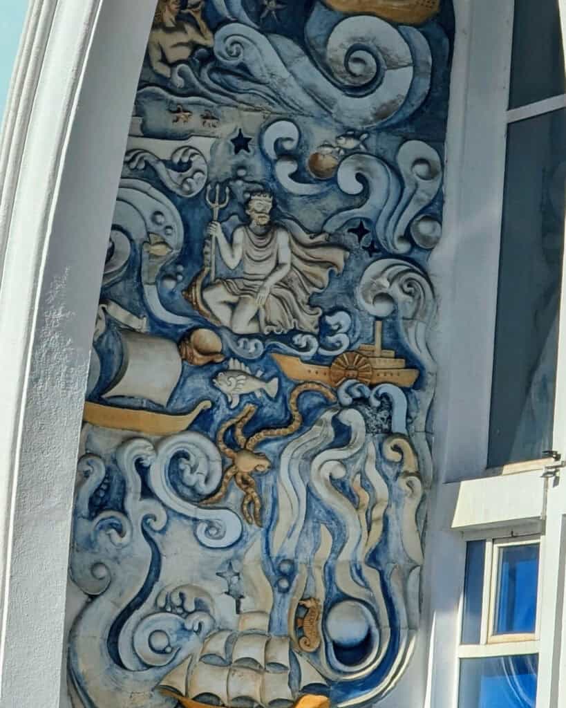 mosaics at Batumi Port Passenger Terminal