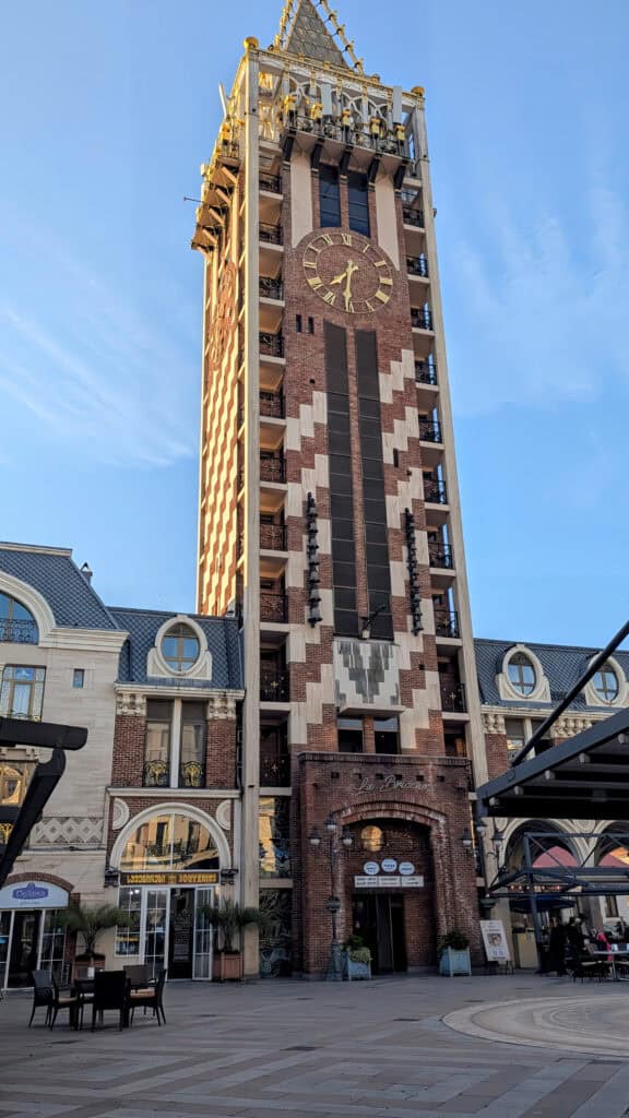 red stripey clock tower Batumi Piazza