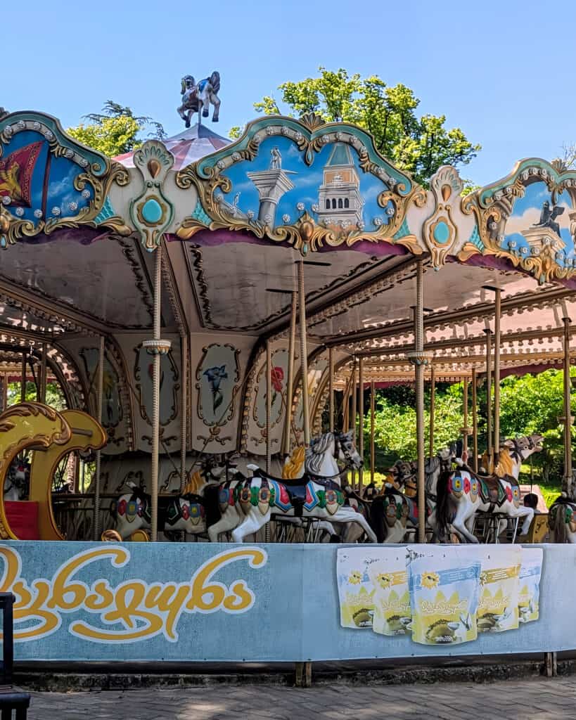 Carousel at Besik Gabashvili Amusement Park in Kutaisi