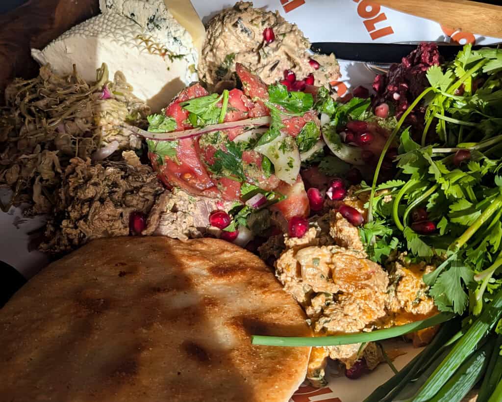 Gobi - mixed vegetarian platter at Doli Restaurant