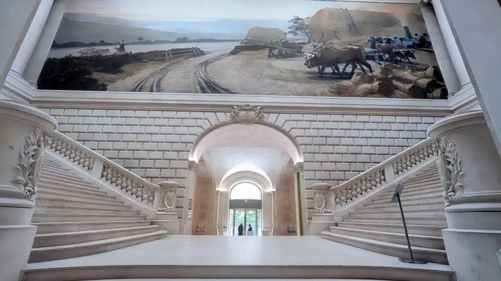 Inside Entrance stairway in Musee d'art Nantes - Included in the Nantes City pass