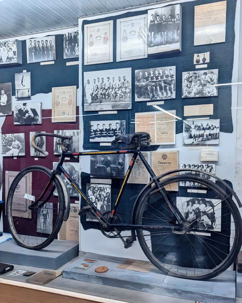 bicycle exhibits - from the Georgian Bike Exhibits at the Georgian Sports Museum in Kutaisi