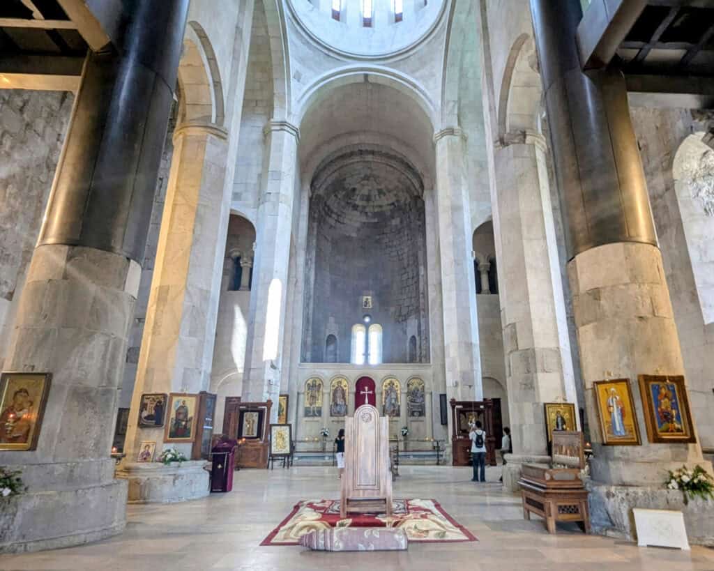 inside Bagrati Cathedral Kutaisi