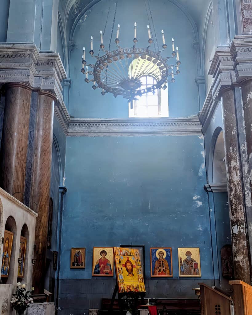 interior of the Kutaisi Cathedral of the Annunciation Georgia