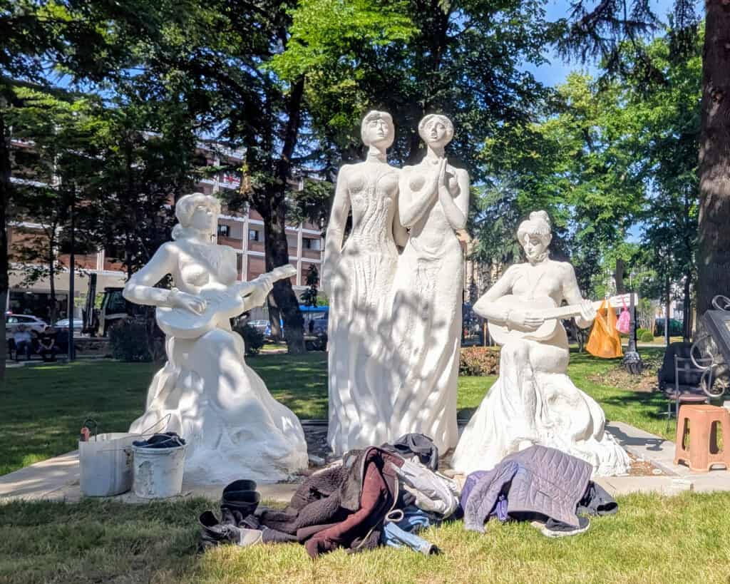 statues in central park Kutaisi