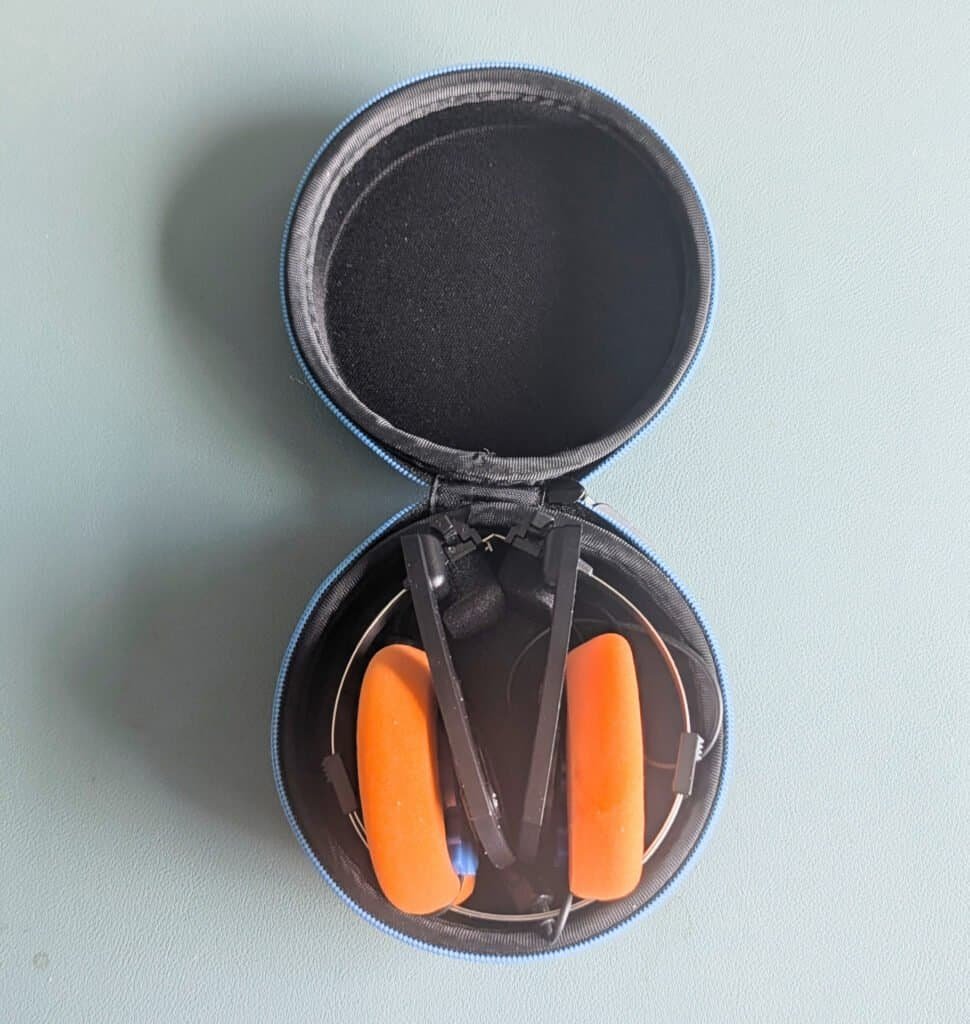 Koss Porta Pro headphones in case