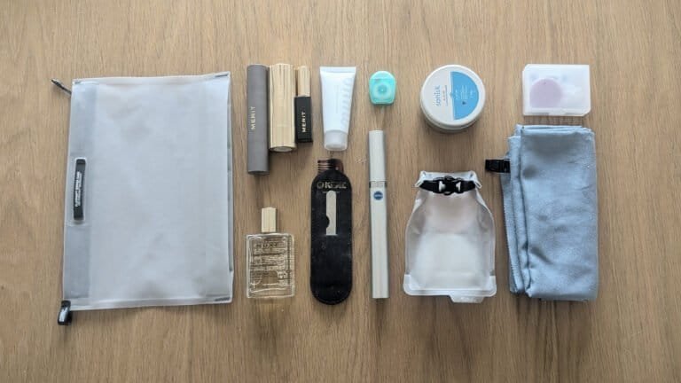 Pack Light - Travel Toiletries for one bag packing