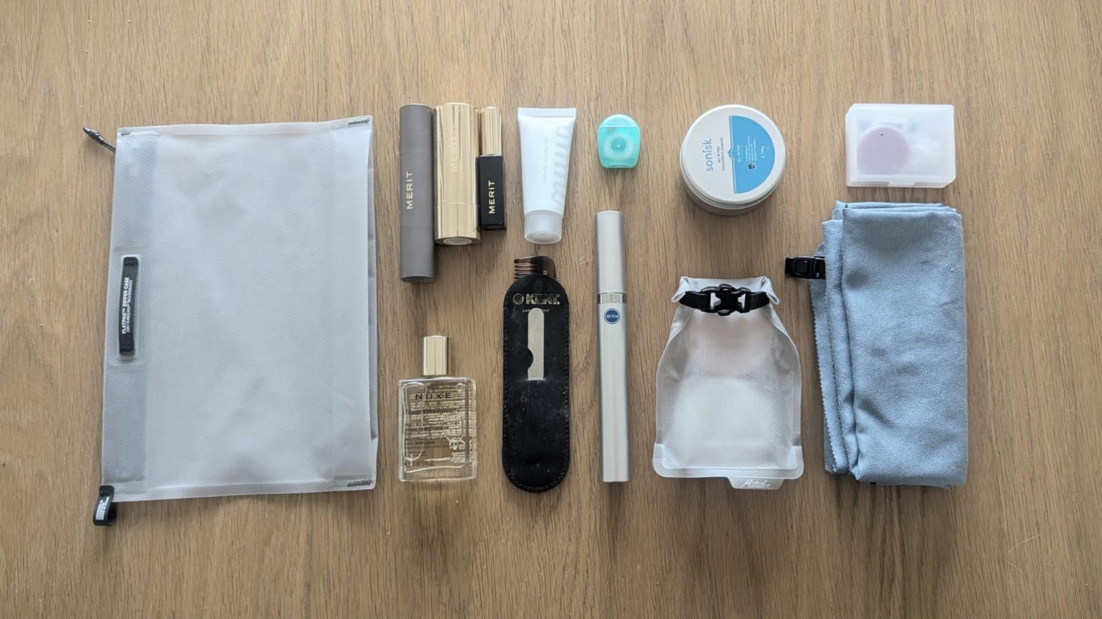 Pack Light - Travel Toiletries for one bag packing