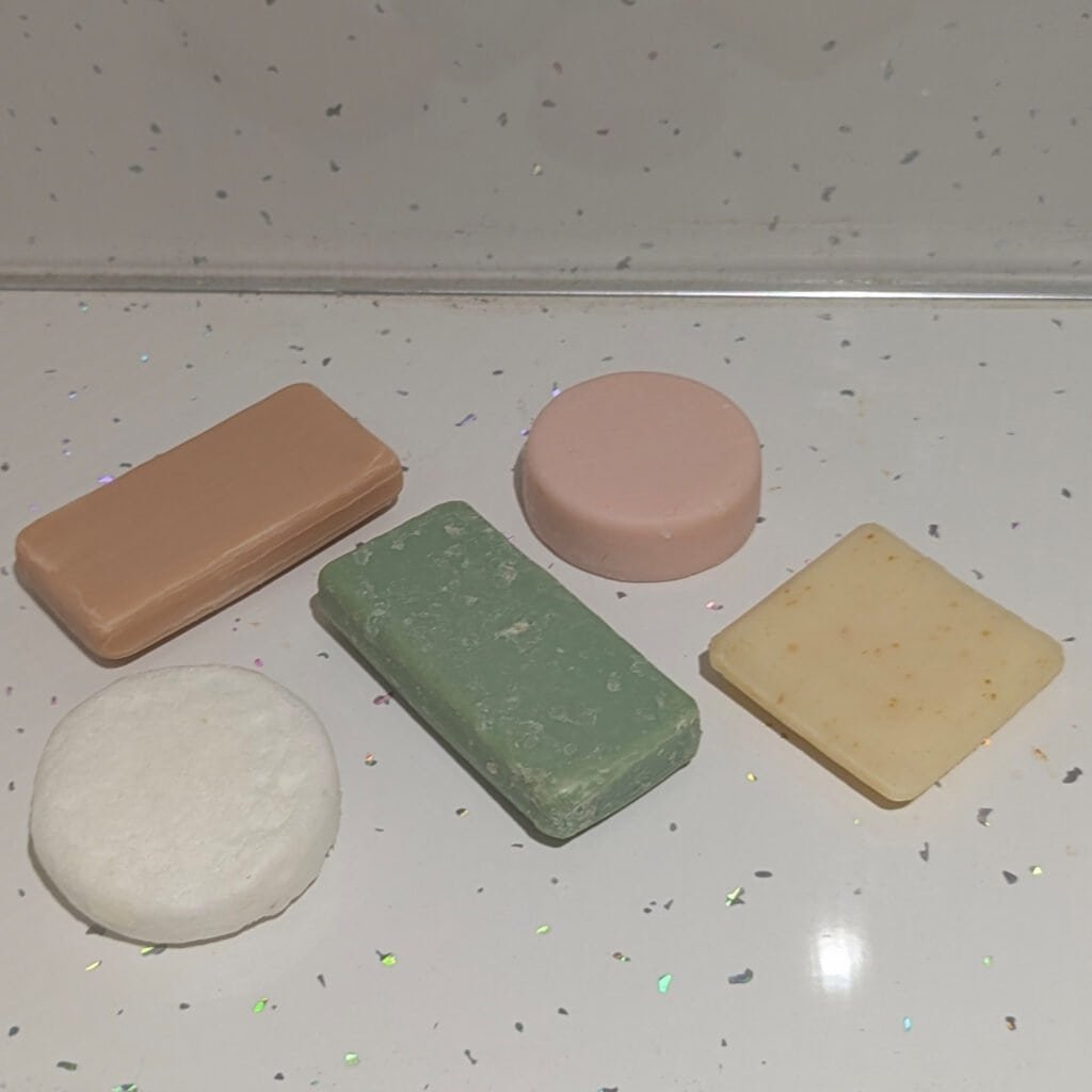 solid shampoo bars and soap bars - pack toiletries for one bag travel