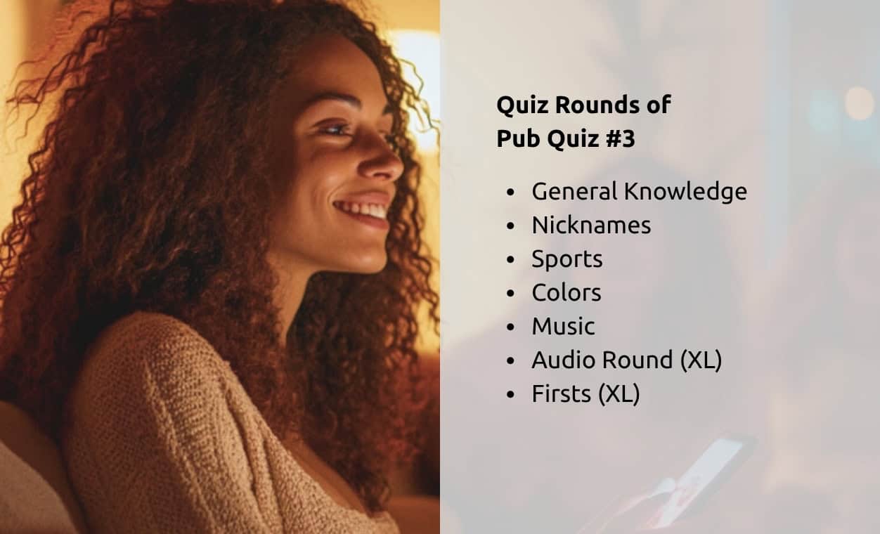 Pub Quiz #3 quiz rounds