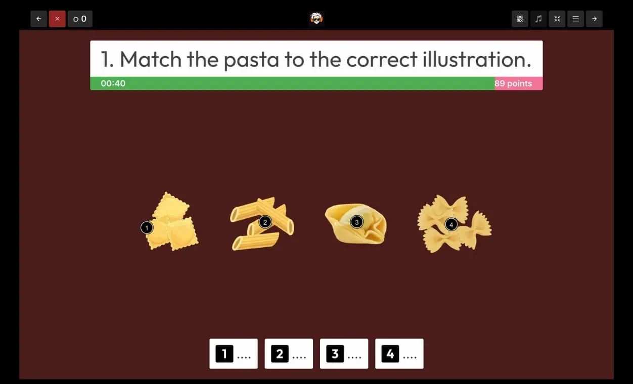 Short Pub Quiz example question 2